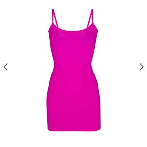 SKIMS Fits Everybody Slip Dress Fuschia